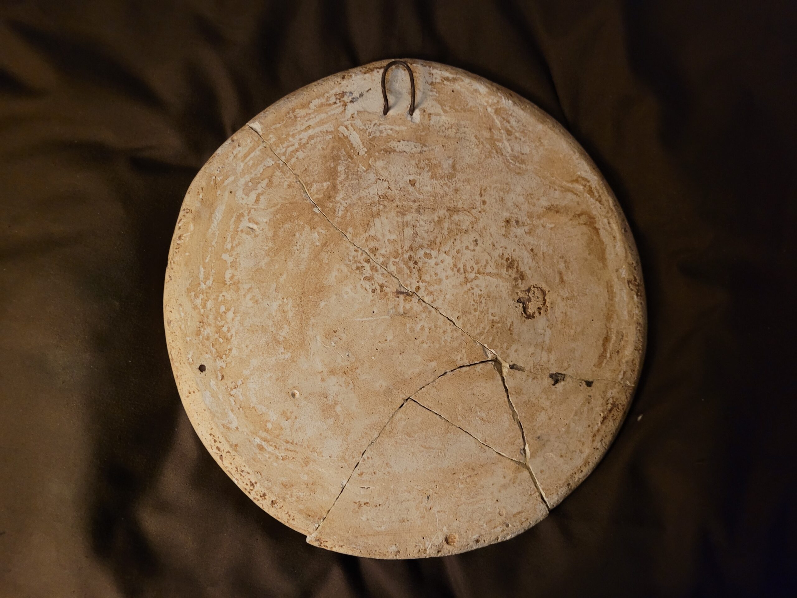 Vintage Maya-Inspired Plaster Calendar – Chichén Itzá, Mexico – Survived Hurricane Wilma